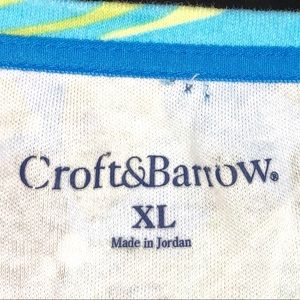 croft & barrow Tops - Croft & Barrow blue and green floral t-shirt croft & barrow Tops - Croft & Barrow blue and green floral t-shirt